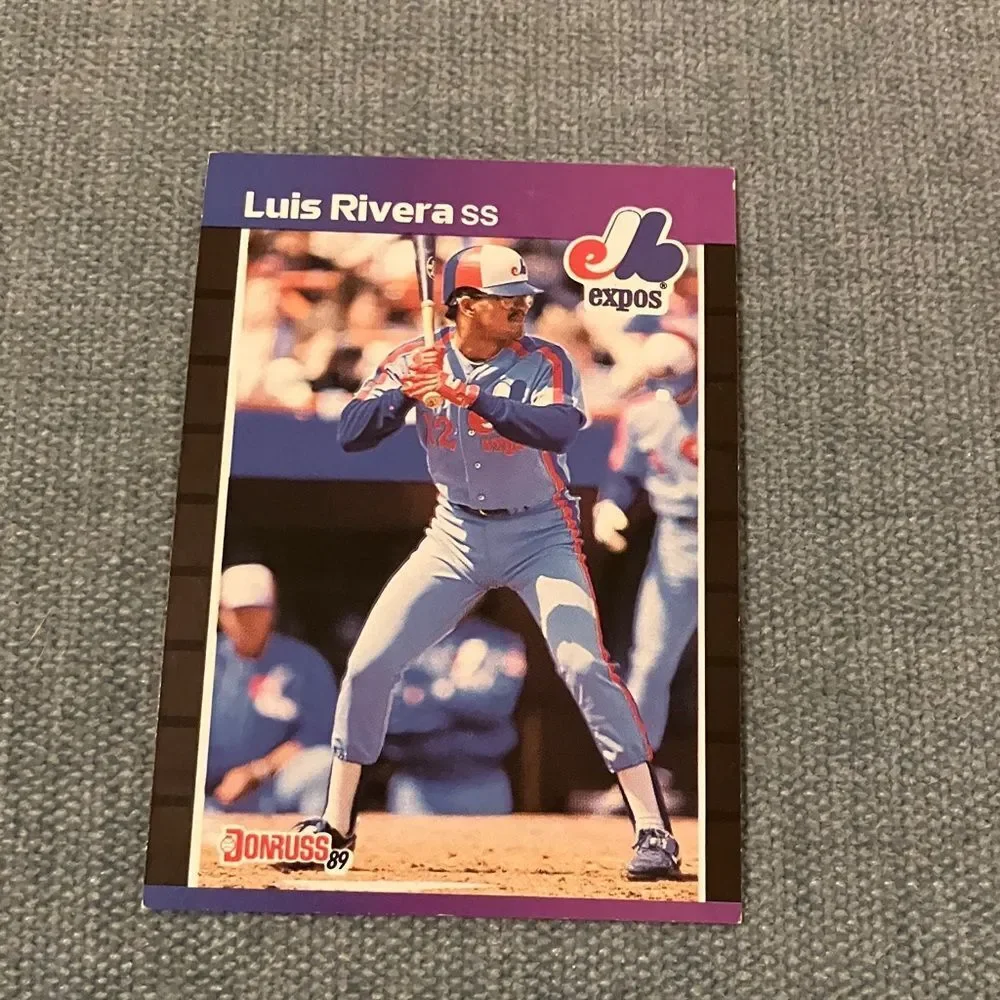 1989 Donruss Montreal Expos Baseball Card Trading Card